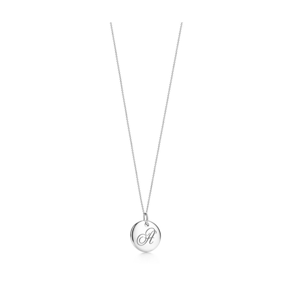 Tiffany & Co Notes Alphabet Disc Charm Pendant